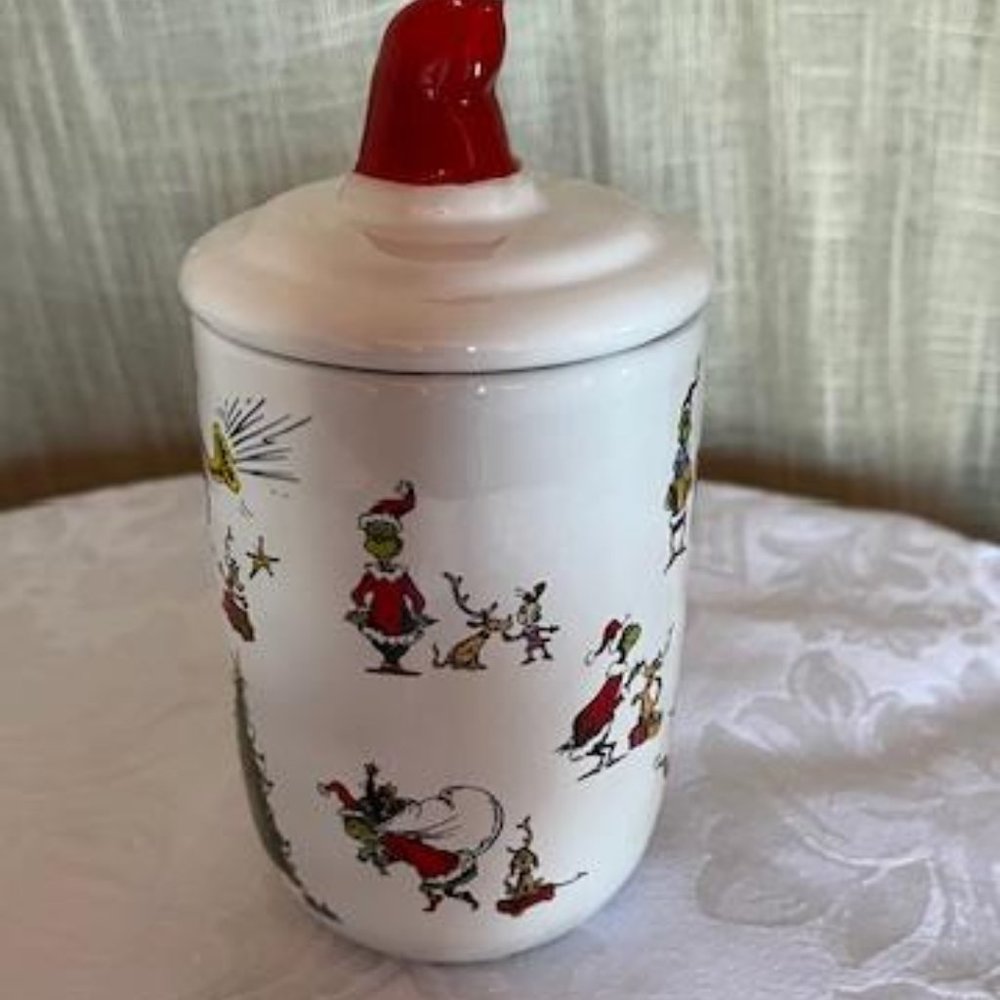 Zrike Brands Grinch Ceramic Canister - Picture 5 of 8